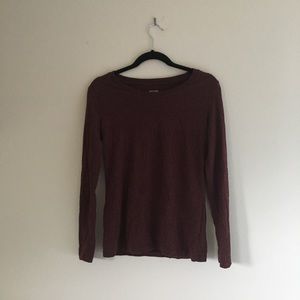 Red long sleeve shirt